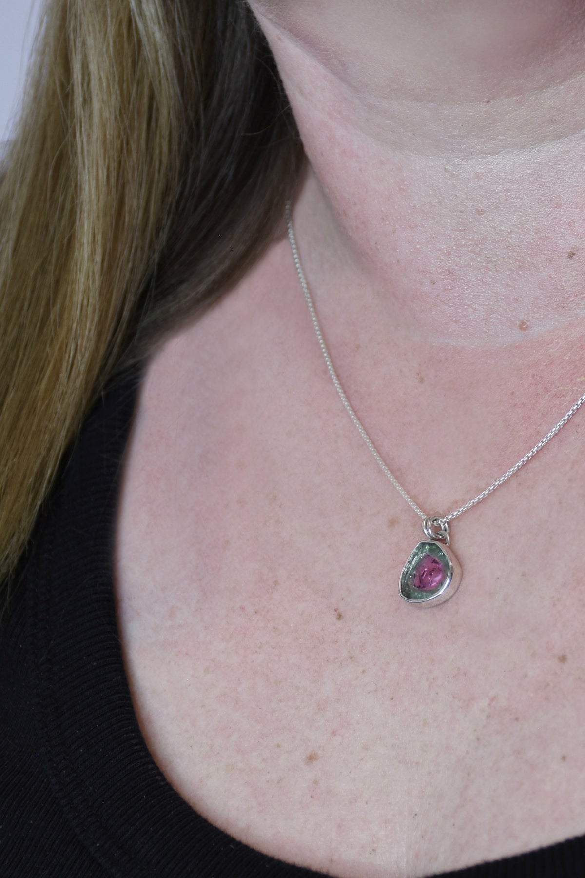 Watermelon Tourmaline Pendant