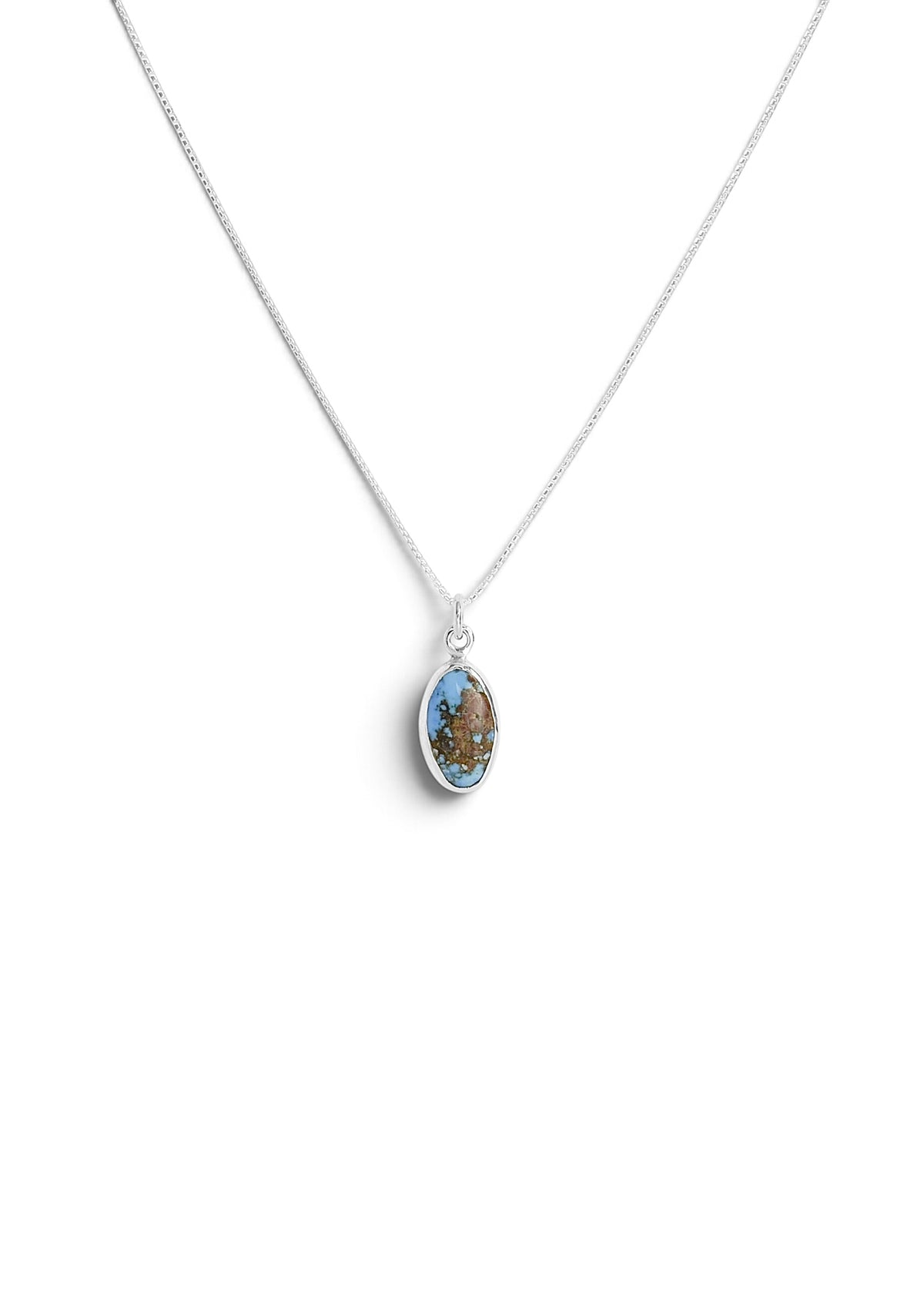 Mini Golden Hills Turquoise in Sterling Silver