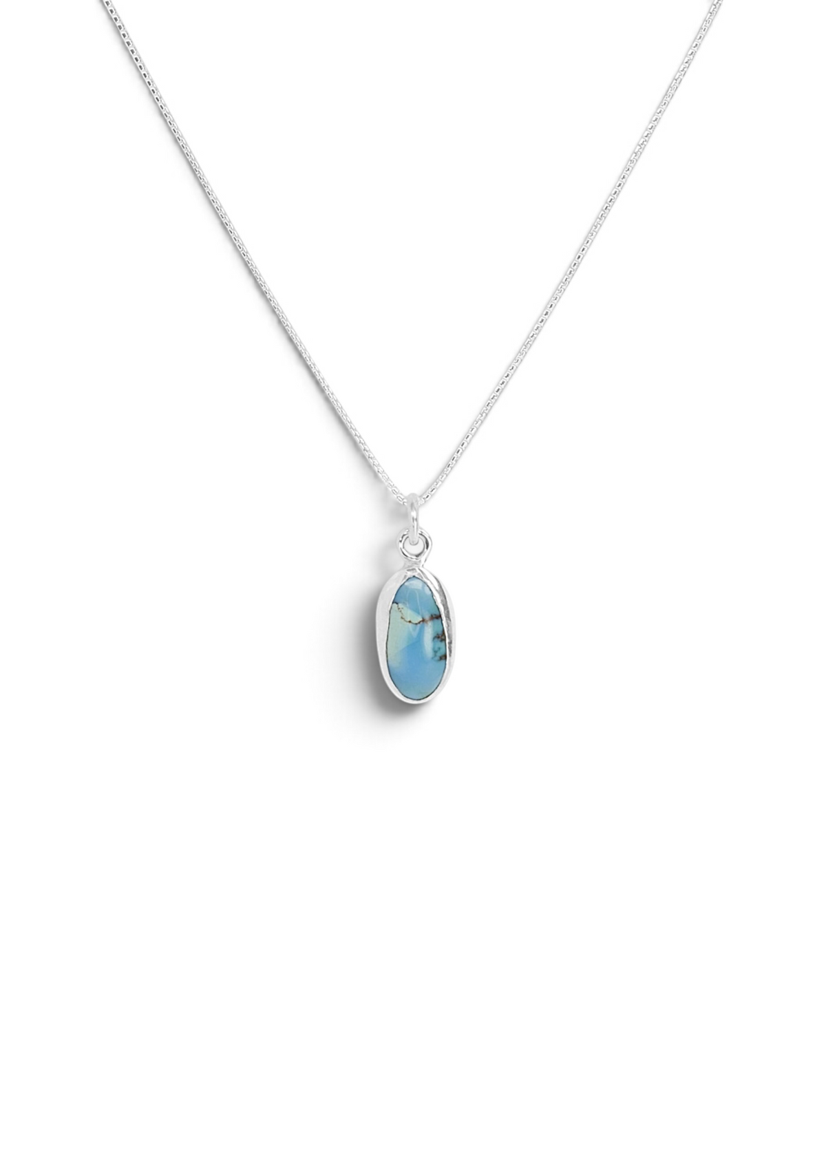 Mini Golden Hills Turquoise in Sterling Silver