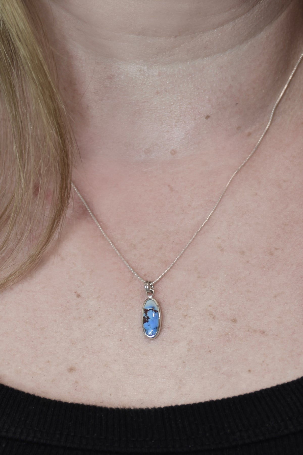 Mini Lavender Turquoise in Sterling Silver