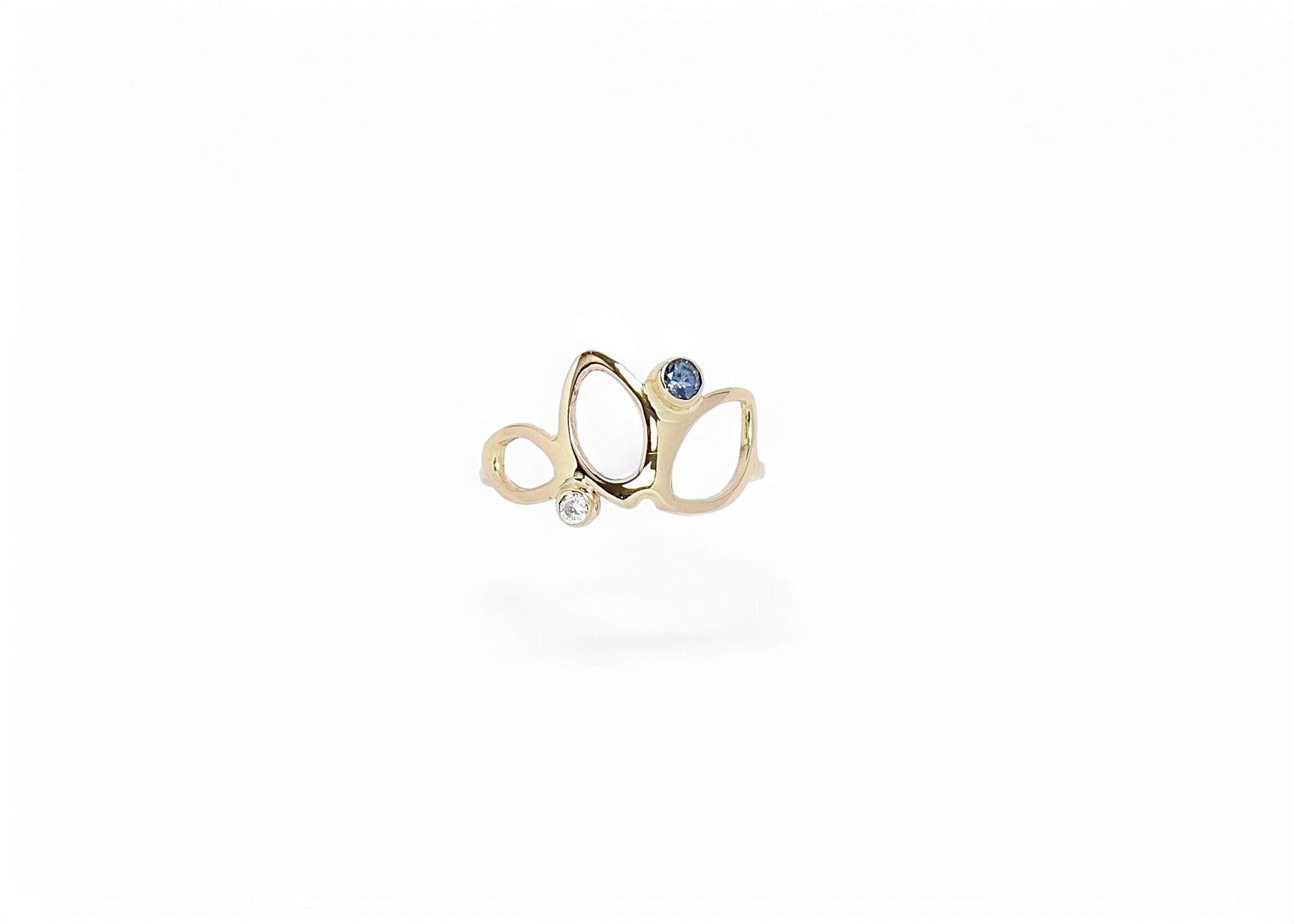 Falling Leaves Ring in 14k Gold