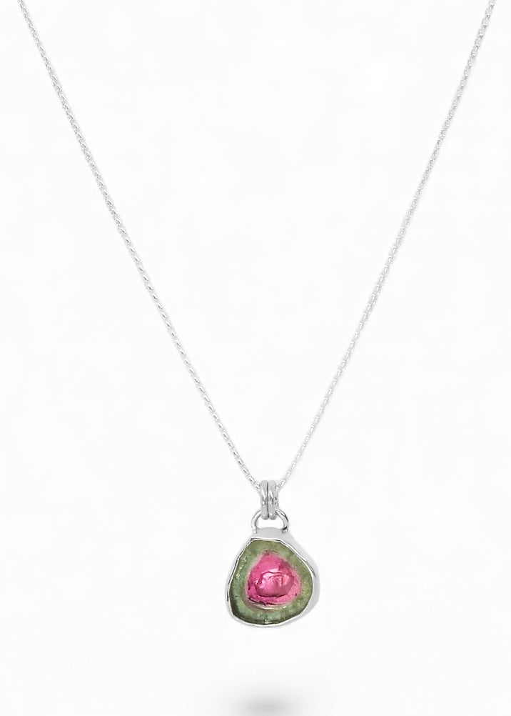 Watermelon Tourmaline Pendant