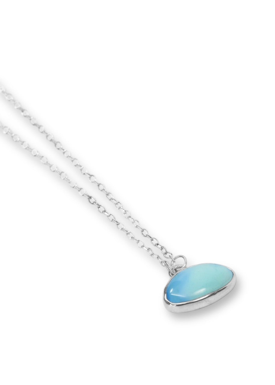 Golden Hills Turquoise Pendant set in Sterling Silver