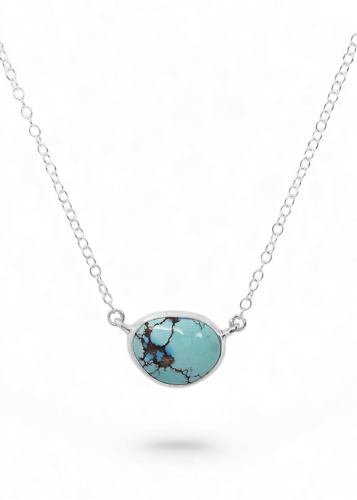 Oval Lavender Turquoise in Sterling Silver