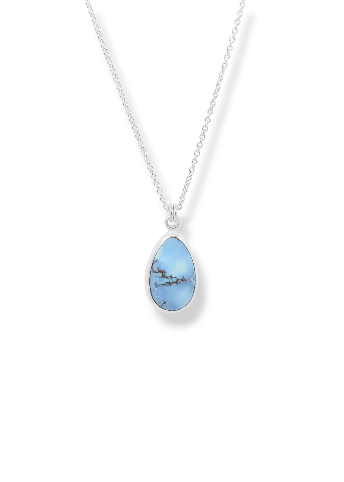 Lavender Turquoise Pendant in Sterling Silver