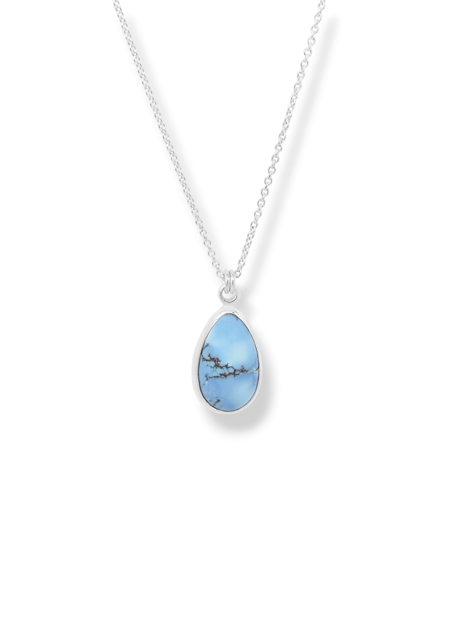 Lavender Turquoise Pendant in Sterling Silver