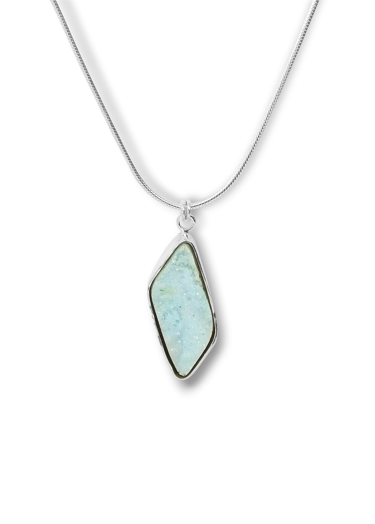 Druzy Chrysocolla Pendant
