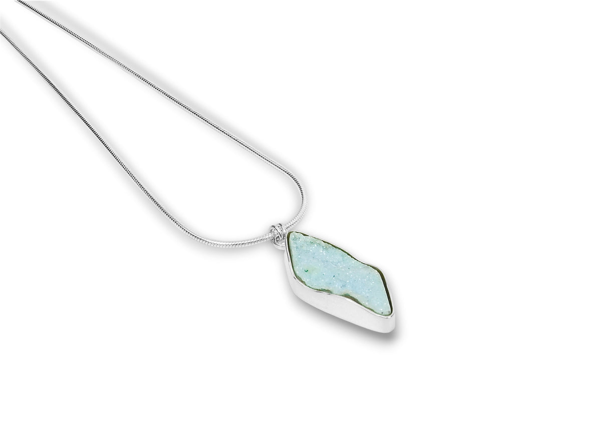 Druzy Chrysocolla Pendant