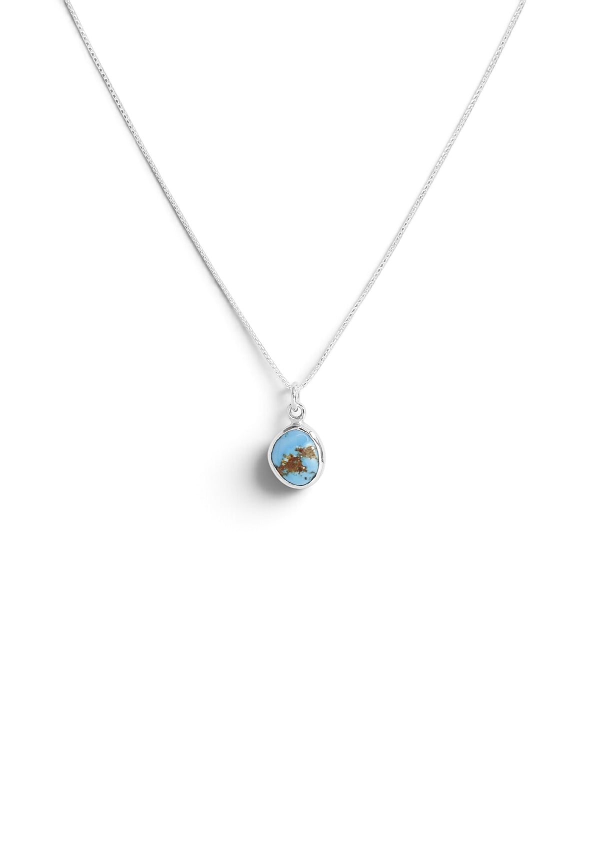 Mini Golden Hills Turquoise in Sterling Silver
