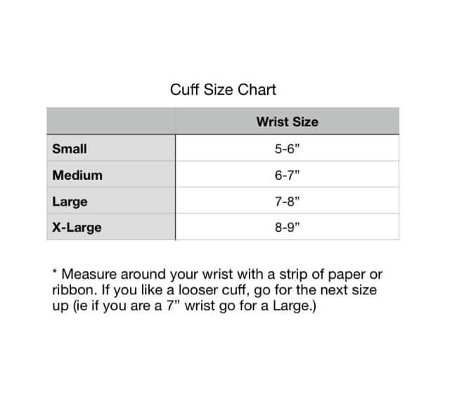 real rose quartz bracelet size chart